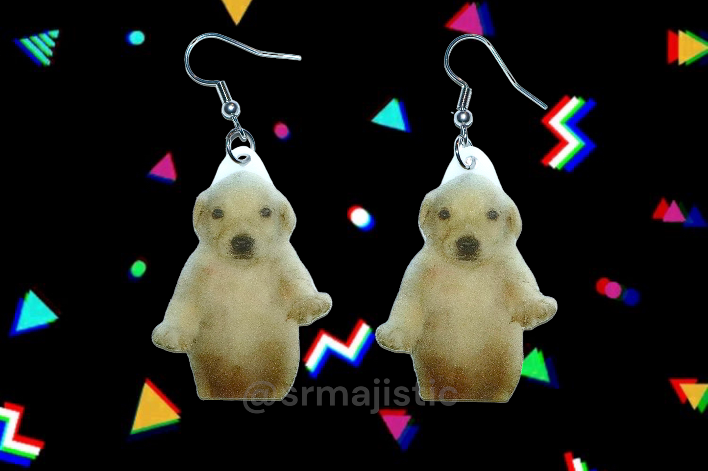 Jotchua Dog Meme Funny Handmade Earrings!