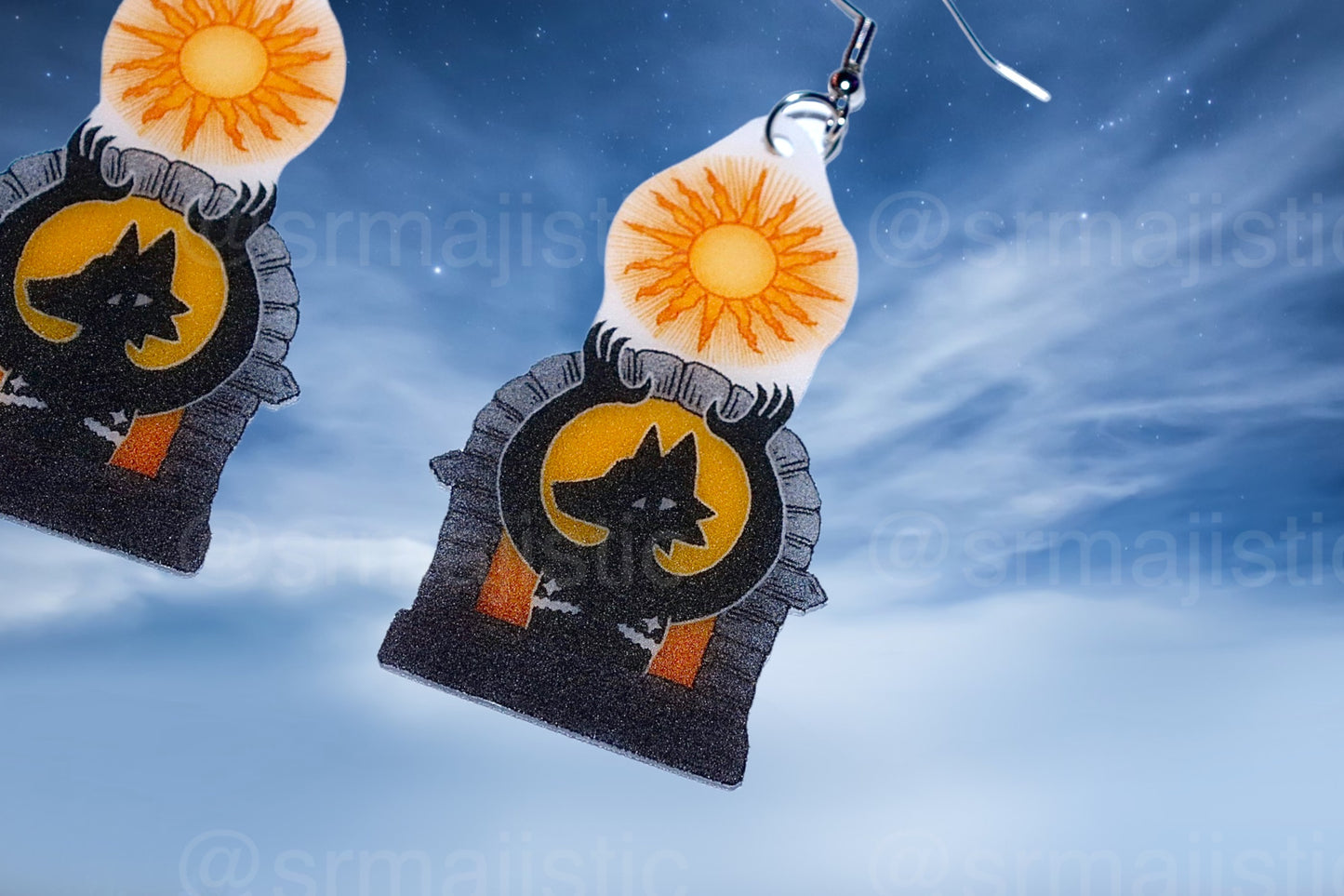 Dark Goth Creature Handmade Earrings (collaboration with @saltnox)