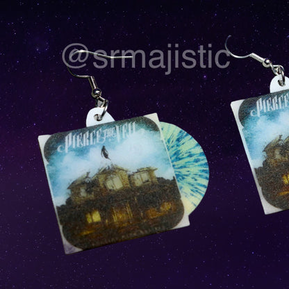 Pierce the Veil Collide with the Sky Vinyl Album Handmade Earrings!