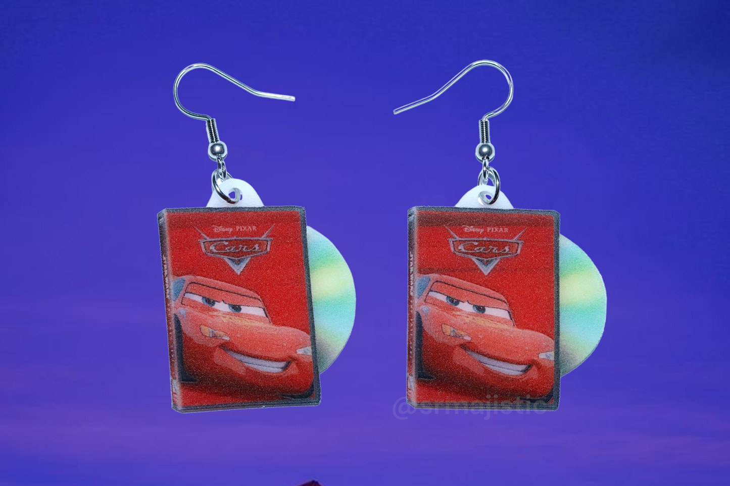 Cars (2006) DVD 2D detailed Handmade Earrings!