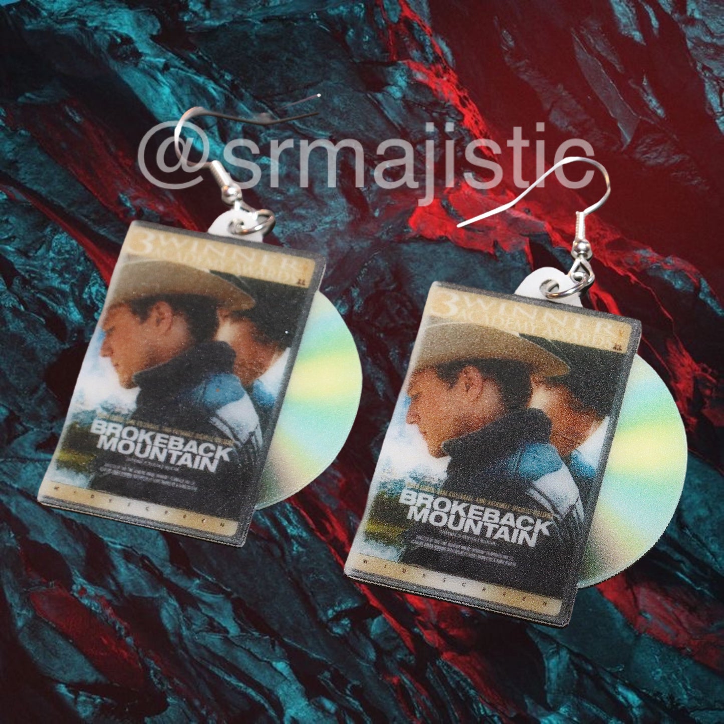 (READY TO SHIP) Brokeback Mountain (2005) DVD 2D detailed Handmade Earrings!