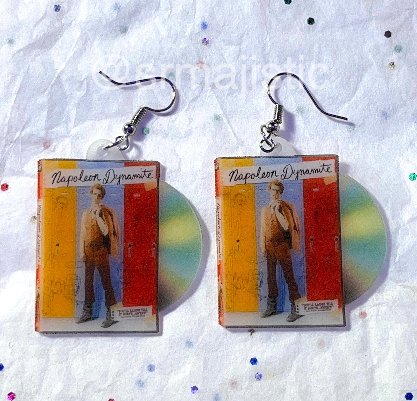 Napoleon Dynamite (2004) DVD 2D detailed Handmade Earrings!