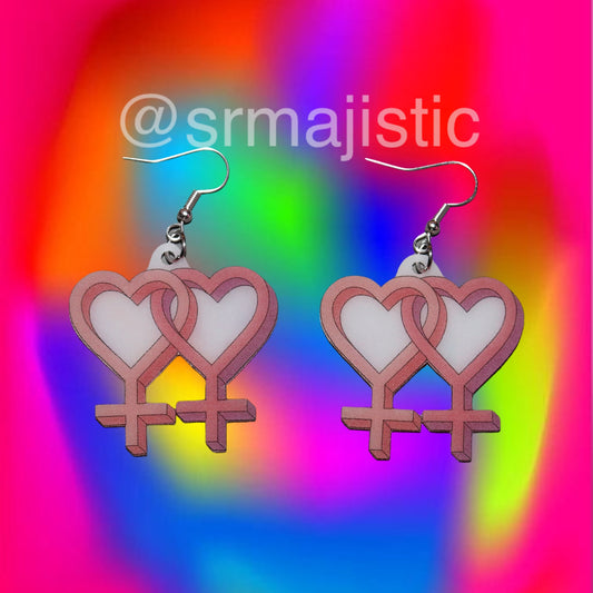 LGBT Sexuality Symbols 2D cute detailed Handmade Earrings!