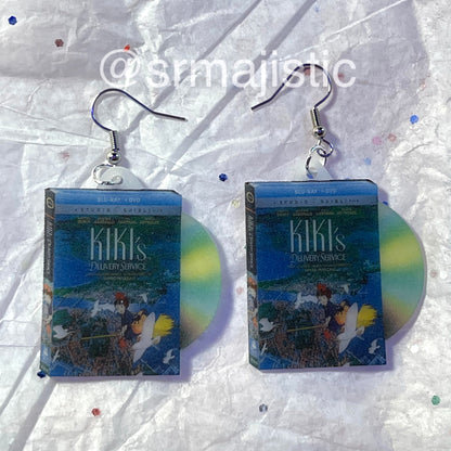 KiKi’s Delivery Service (1989) Studio Ghibli DVD 2D detailed Handmade Earrings!