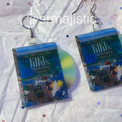 KiKi’s Delivery Service (1989) Studio Ghibli DVD 2D detailed Handmade Earrings!