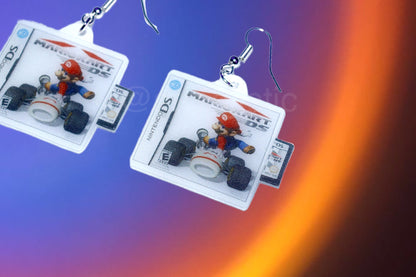 Mariokart Nintendo DS Game 2D detailed Handmade Earrings!