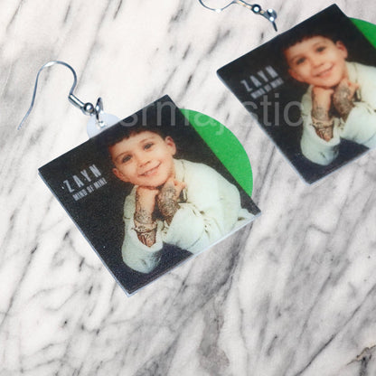 ZAYN Mind of Mine Vinyl Album Handmade Earrings!