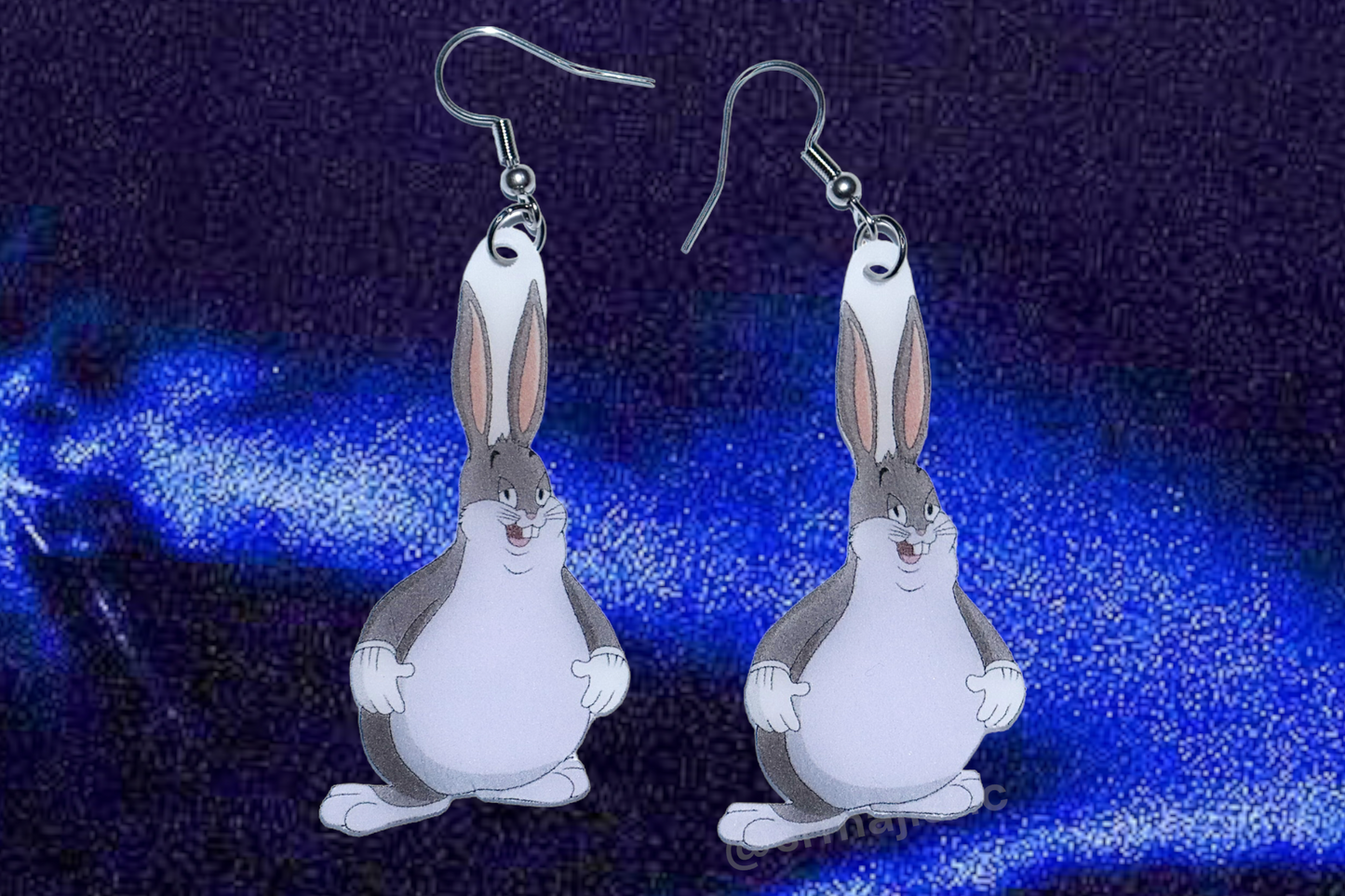 Big Chungus Meme Handmade Earrings!