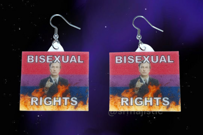 Better Call Saul Bisexual Flame Pride Flag Handmade Earrings!