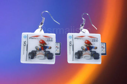 Mariokart Nintendo DS Game 2D detailed Handmade Earrings!