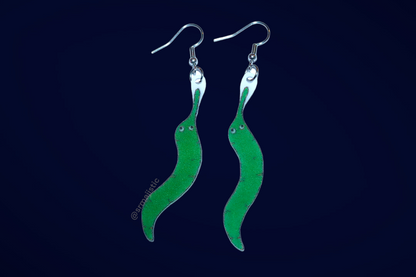 Worm on a String Handmade Earrings!