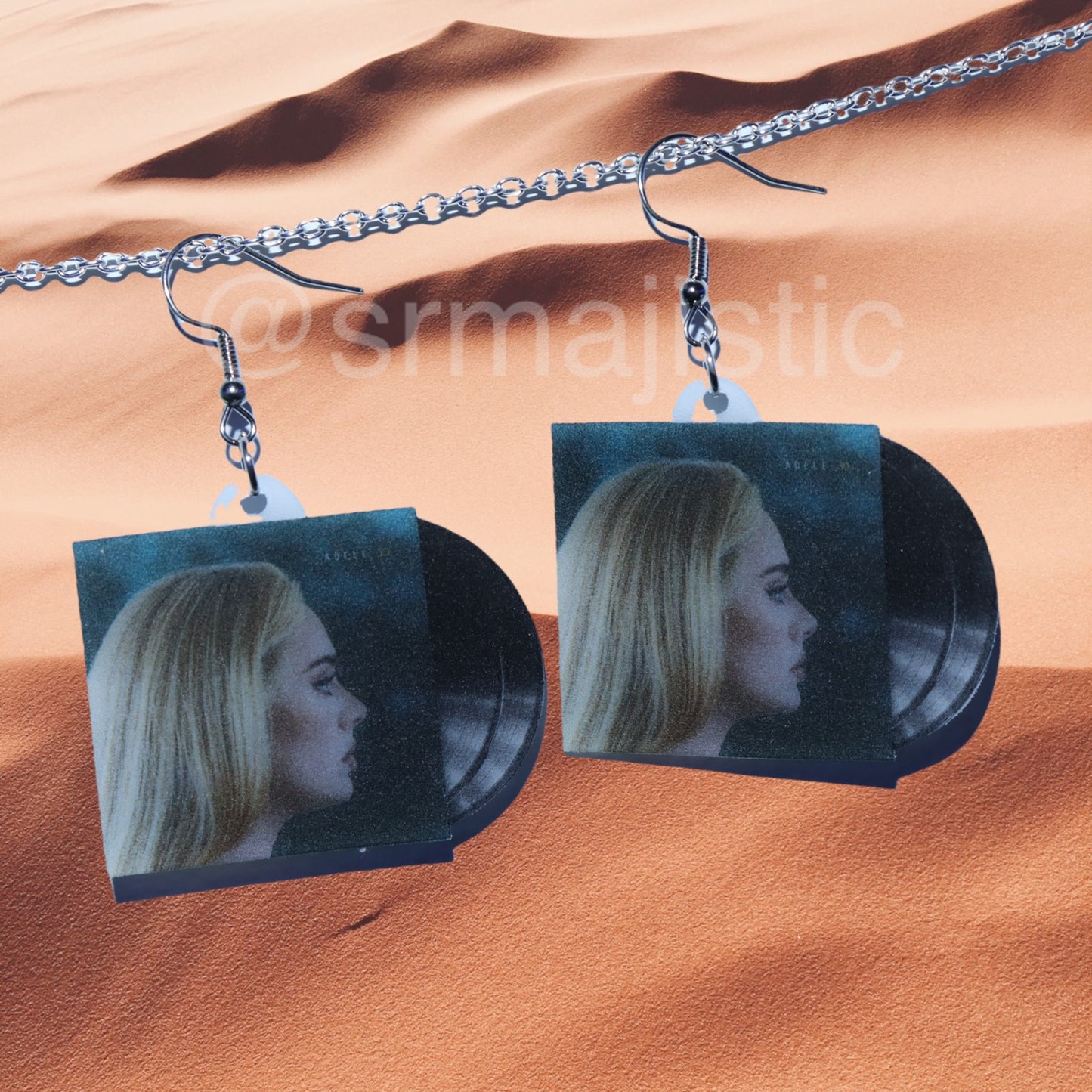 Adele 30 Vinyl Album Handmade Earrings!