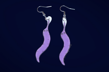 Worm on a String Handmade Earrings!