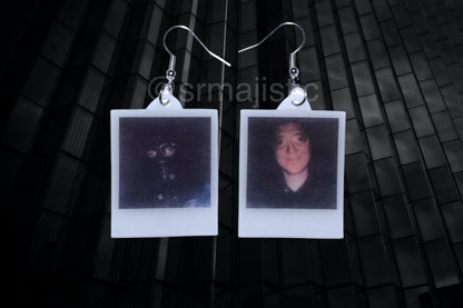 The Riddler/ Paul Dano Polaroids from the film The Batman (2022) Handmade Earrings!